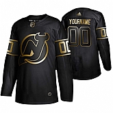Devils Customized Black Gold Adidas Jersey,baseball caps,new era cap wholesale,wholesale hats